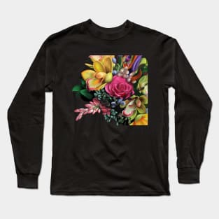 Bouquet with Rose Long Sleeve T-Shirt